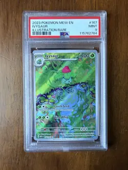 2023 Pokemon SV 151 Mew en Ivysaur #167/165 PSA 9 - Image 1