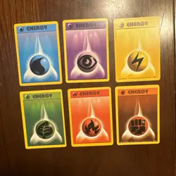Pokemon 1999 Base Set Unlimited Energy 6 Card Set / Lot # 97-102 Mint - Image 1