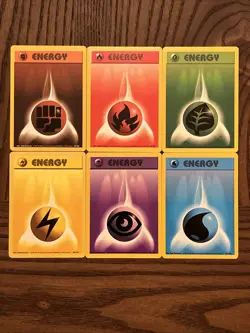 Pokemon Base Set Lot of 6 Energy Cards 1999 NM - Image 1