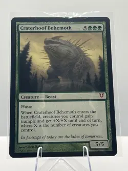 Magic: The Gathering - Craterhoof Behemoth | Avacyn Restored | AI Grade 8.5/10 - Image 1