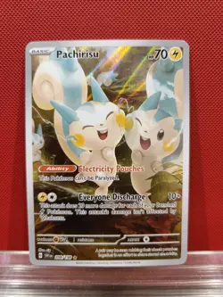 Pachirisu 208/198 Pokemon TCG Scarlet Violet Base Illustration Rare Card - Image 1
