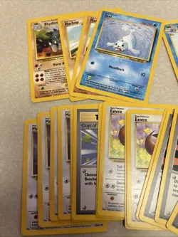 Lot Of Pokemon Jungle Theme Lot 61 Cards Coin Box Instruction Manual - Image 3