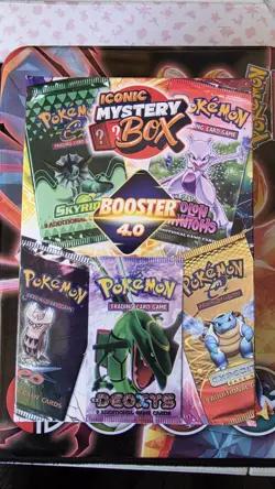 MYSTERY POKEMON BOOSTER 4.0 W/ 1in5 VINTAGE PACK& VINTAGE PSA GRADED CARD - Image 1