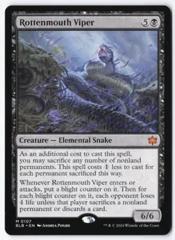 Rottenmouth Viper M Bloomburrow 107 NM - Image 1