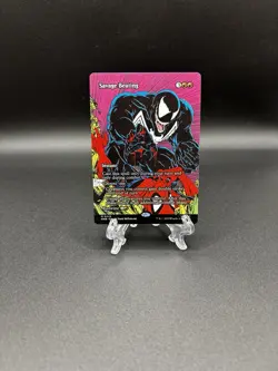 MTG Spider-Man Savage Beating (Borderless) Marvel Universe Eternal-Legal Regular - Image 1