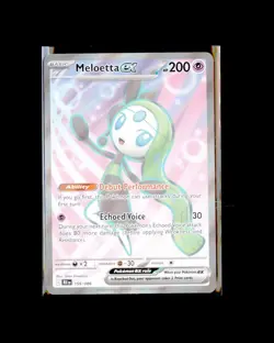 NM pokemon SV: Black Bolt Holo Ultra Rare Meloetta ex - 159/086 - Image 1