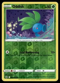 ODDISH 001/159 COMMON CROWN ZENITH POKEMON - Image 1