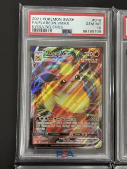 Pokemon Lots of 9 Evee Evolution Set PSA 10 Gem Mint - Image 2