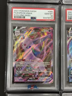 Pokemon Lots of 9 Evee Evolution Set PSA 10 Gem Mint - Image 5