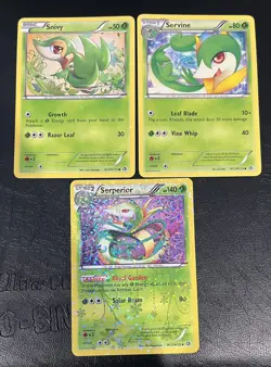 2013 Pokemon Legendary Treasures Radiant Collection Serperior, Servine, Snivy - Image 1