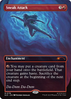 Sneak Attack X (1) - Jaws: Secret Lair - Jaws - Non-Foil - 4RCards - Image 1