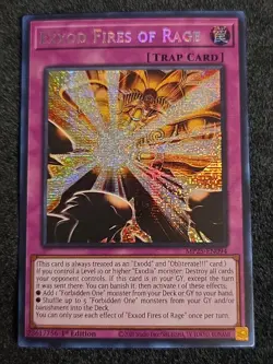 Yugioh Exxod Fires of Rage MP25-EN094 1st Edition Prismatic Secret Rare NM - Image 1