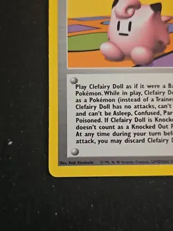 Pokemon TCG Clefairy Doll Base Set Trainer 70/102 Unlimited Rare, LP Condition - Image 5