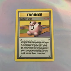 Pokemon TCG Clefairy Doll Base Set Trainer 70/102 Unlimited Rare, LP Condition - Image 1