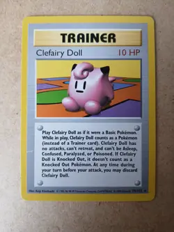 Pokemon TCG Clefairy Doll 70/102 Base Set Misprint LP Condition - Image 1