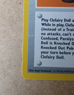Pokemon TCG Clefairy Doll 70/102 Base Set Misprint LP Condition - Image 2
