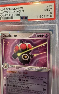 2007 Pokemon Ex Claydol Ex-holo Power Keepers PSA 9 With Swirl #93 Mint - Image 2