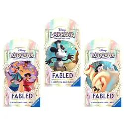 Disney Lorcana Fabled Set 9 TCG Sleeved Booster FACTORY SEALED Case (x48 packs) - Image 2