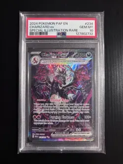 Pokemon TCG Charizard EX Paldean Fates Sir 234/091 PSA 10 - Image 1