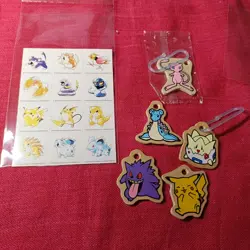 Supplement Sheet Shogakukan Pokemon Card set Japanese Wooden plate meiji - Image 1