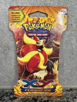 Pokemon XY Flashfire Sleeved Booster Pack Sealed - Image 1