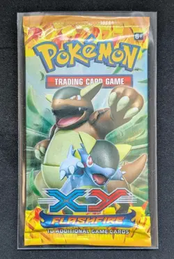 SEALED Pokemon XY FLASHFIRE Booster Pack - Kangaskhan Artwork - Image 1