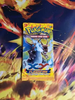 Pokemon XY Flashfire SEALED Booster Pack Loose + Magnetic Case - X Charizard Art - Image 2