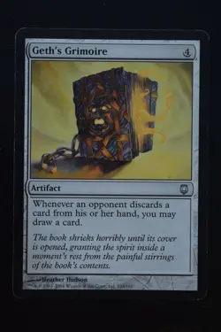 Magic The Gathering MTG GETH'S GRIMOIRE Darksteel MP Moderately Played - Image 1