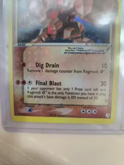 Pokemon: Regirock - Shiny Gold Star Holo - 91/92 EX - Legend Maker - 2006 - Image 3