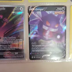 Pokemon TCG 9 Card Lot Holo & Regular Gengar V Iron Jugulis Lunatone Fearow Zisu - Image 4