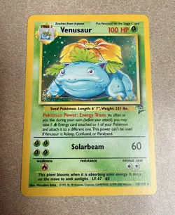 Pokemon TCG Venusaur Base Set 2 Holo Unlimited Rare Card 18/130 NM Condition - Image 1