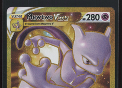 Pokemon Mewtwo VSTAR Holo Gold Card 086/078 Pokemon Go Near Mint Full Art - Image 3