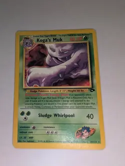 Pokemon TCG Koga's Muk 26/132 Gym Challenge Rare Non Holo Vintage Card - Image 1