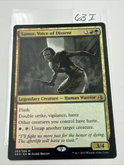 MTG Magic the Gathering Samut, Voice of Dissent (205/347) Amonkhet LP - Image 2