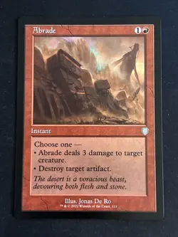 1x Abrade (111) Commander: The Brothers War NM MTG Magic x1 MKE - Image 1