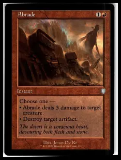 Commander: The Brothers' War #111 Abrade (Retro Frame) - Image 1