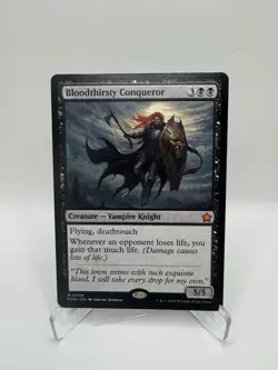 MTG Bloodthirsty Conqueror Mythic Foundations FDN #58 NM Magic The Gathering - Image 1