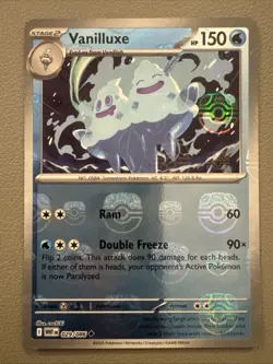 Pokemon TCG Vanilluxe Reverse Holo White Flare 029/086 MASTERBALL Card - MINT - Image 1