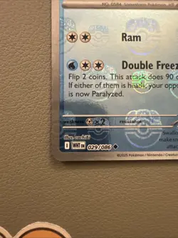 Pokemon TCG Vanilluxe Reverse Holo White Flare 029/086 MASTERBALL Card - MINT - Image 4