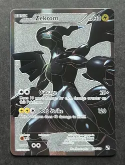 2011 POKEMON BLACK & WHITE ZEKROM FULL ART #114 NEAR MINT - Image 1