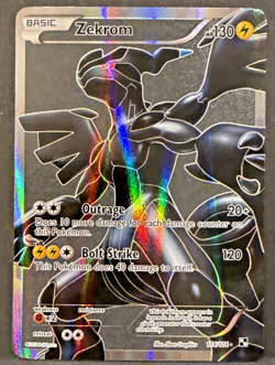 Pokemon TCG Zekrom full art Holo Ultra Rare Card 114/114 Black & White - NM - Image 1