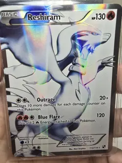 Pokemon TCG Reshiram Black and White Holo Card Full Art 113/114 Near Mint 🔥 - Image 3