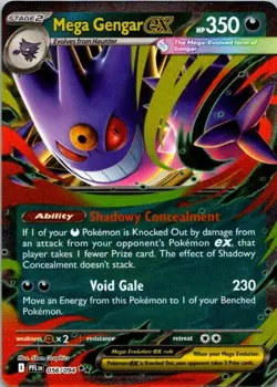 Pokemon TCG Mega Gengar ex 056/094 Me02: Phantasmal Flames Holo NM (SKU 1-1) - Image 1