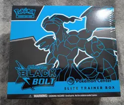 Pokemon Center TCG Scarlet & Violet Black Bolt Etb Factory Sealed NEW - Image 1