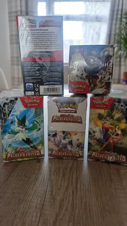 Pokemon TCG Paldea Evolved sealed Half Booster Box 18 Packs - Image 1