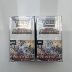 Pokemon Paldea Evolved Half Booster Box Brand New & Sealed x2 with cases - Image 1