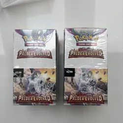 Pokemon Paldea Evolved Half Booster Box Brand New & Sealed x2 with cases - Image 2