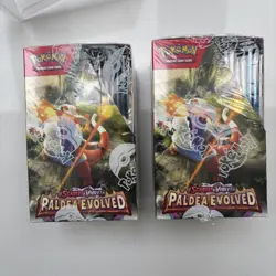 Pokemon Paldea Evolved Half Booster Box Brand New & Sealed x2 with cases - Image 5