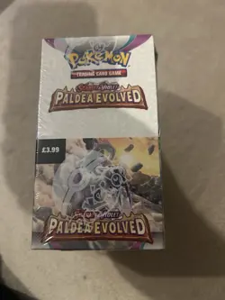 Pokemon TCG Paldea Evolved Sealed Half Booster Box 18 Packs - Image 1
