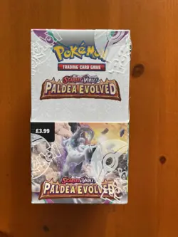 Pokemon TCG Paldea Evolved Half Booster Box 18 Packs Brand New Sealed - Image 1